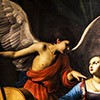 Święta Cecylia z aniołem, fragment, Carlo Saraceni, Galleria Nazionale d'Arte Antica, Palazzo Barberini
