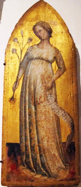 Saint Eustochium, Master ...., turn of the 14th-15th century, Musei Vaticani, pic. Wikipedia