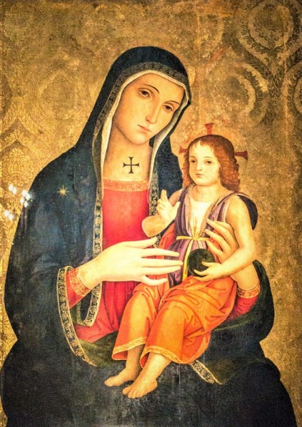 Antoniazzo Romano, Madonna z Dzieciątkiem, kaplica św. Bonawentury, bazylika Santi XII Apostoli