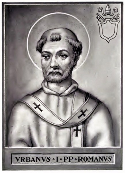 Alleged portrait of Pope Urban I, pic. Wikipedia