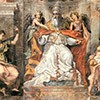 Papież Urban I między alegorią Sprawiedliwości i Dobroczynności, Sala Konstantyna (Stanze Rafaela), Pałac Apostolski (Musei Vaticani)