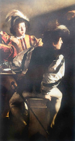 Caravaggio, Powołanie Mateusza na apostoła, fragment, kaplica Contarellich, kościół San Luigi dei Francesi
