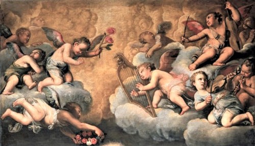 Przejście Marii, fragment, Carlo Saraceni, kościół Santa Maria della Scala