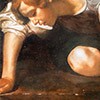 Narcissus at the Source, Caravaggio?, fragment, Galleria dell’Arte Antica, Palazzo Barberini