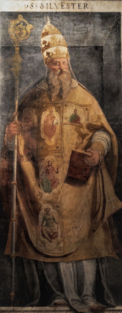 Pope Sylvester I, XVI century, San Silvestro Oratory at the Basilica of Santi Quattro Coronati