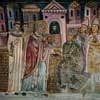 Papież Sylwester I ukazuje cesarzowi podobizny apostołów, którzy  uwolnili go od choroby, oratorium San Silvestro, bazylika Santi Quattro Coronati