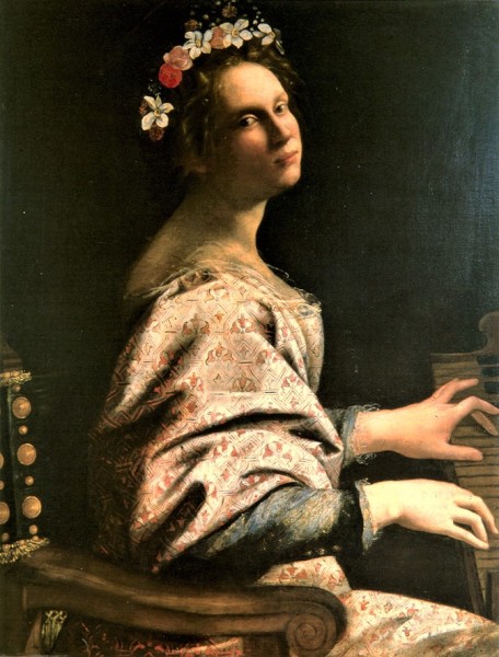 Artemisia Gentileschi, Święta Cecylia muzykująca, kolekcja prywatna, pic. Wikipedia
