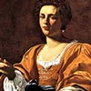 Simone Vouet, Portret Artemisii Gentileschi, Pałac królewski w Neapolu, zdj. Wikipedia