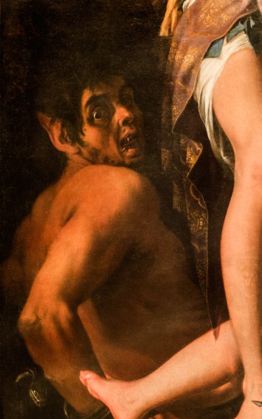 Amor sacro e Amor profano, Giovanni Baglione, fragment, Palazzo Barberini, Galleria Nazionale d'Arte Antica