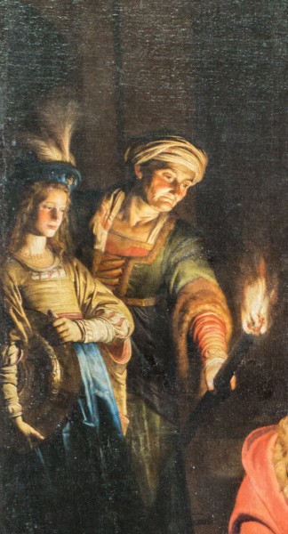 Gerard van Honthorst, Ścięcie św. Jana Chrzciciela, fragment, kościół Santa Maria della Scala