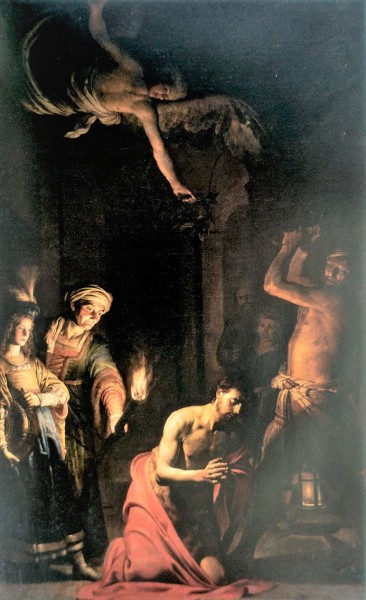 The Beheading of St. John, Gerard van Honthorst, Church of Santa Maria della Scala