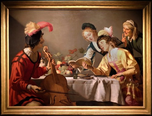 The Concert (Theft of the Amulet), Gerrit (Gerard) van Honthorst, Galleria Borghese