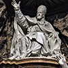 Pierre Le Gros, statue of Pope Gregory XV, fragment of the tomb of the pope and his nepot Ludovico Ludovisi, Church of Sant'Ignazio