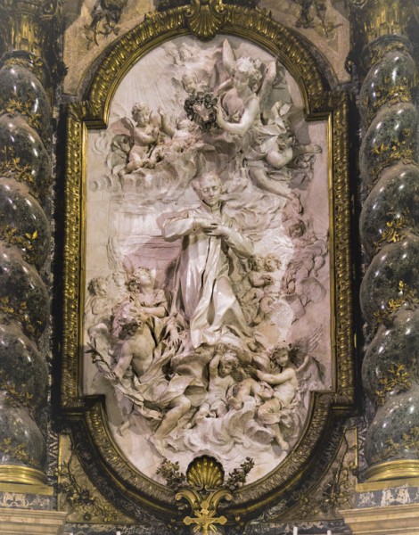 Pierre Le Gros, ołtarz św. Alojzego Gonzagi, transept kościoła Sant'Ignazio