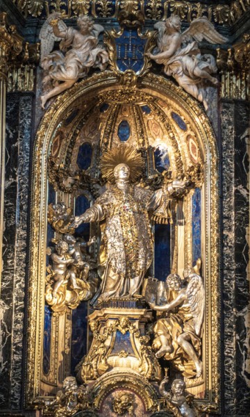 Pierre Le Gros, statue of St. Ignatius, Cappella Sant'Ignazio, Il Gesù church