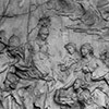 Pierre Le Gros, The Arts Paying Homage to Pope Clement XI - terra-cotta relief, Accademia di San Luca, pic. Wikipedia