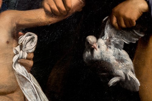 Madonna z Dzieciątkiem i św. Anną, fragment, Carlo Saraceni, Galleria Nazionale d’Arte Antica, Palazzo Barberini