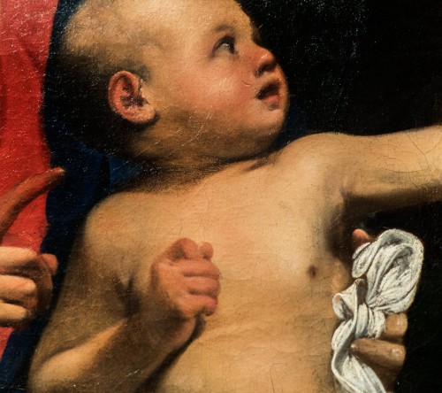 Madonna z Dzieciątkiem i św. Anną, fragment, Carlo Saraceni, Galleria Nazionale d’Arte Antica, Palazzo Barberini