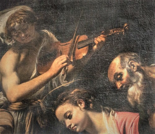 Orazio Borgianni, The Holy Family with St. Elizabeth, the Young St. John the Baptist, and an Angel, fragment, Galleria d’Arte Antica, Palazzo Barberini