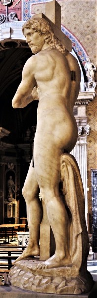 Christ of Minerva (Naked Christ), Michelangelo, Basilica of Santa Maria sopra Minerva, pic. Wikipedia