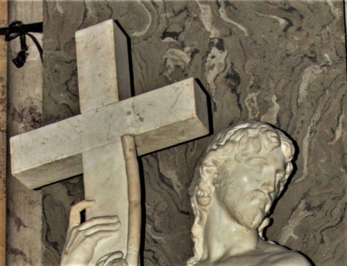 Chrystus Odkupiciel (Nagi Chrystus), Michał Anioł, fragment, bazylika Santa Maria sopra Minerva