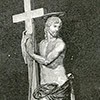 Chrystus Odkupiciel (Nagi Chrystus), Michał Anioł, bazylika Santa Maria sopra Minerva, rycina ukazująca rzeźbę przed renowacją, zdj. Wikipedia