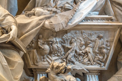 Funerary monument of Pope Gregory XIII, fragment, Camillo Rusconi, Basilica of San Pietro in Vaticano