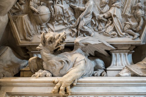 Camillo Rusconi, pomnik nagrobny papieża Grzegorza XIII, fragment, bazylika San Pietro in Vaticano