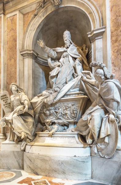 Pomnik nagrobny papieża Grzegorza XIII, Camillo Rusconi, bazylika San Pietro in Vaticano, prawa nawa
