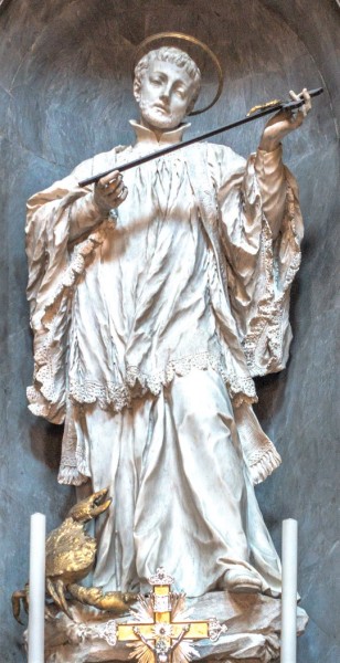 Church of Sant'Apollinare, statue of Francis Xavier, Pierre Le Gros