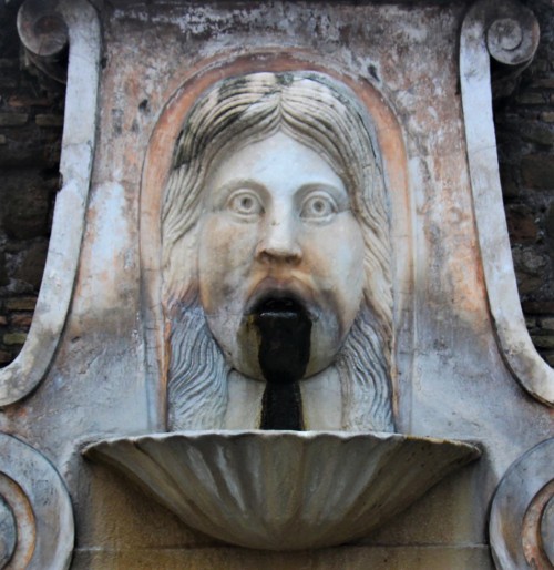 Fontana del Mascherone przy via Giulia, fragment