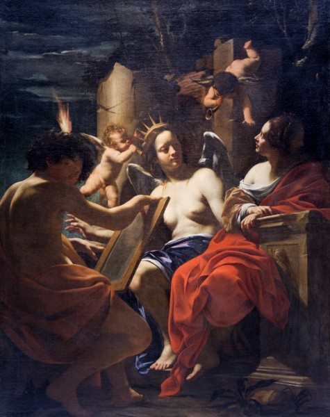 Simone Vouet,	Alegoria (Intelekt, Pamięć i Wola), Musei Capitolini, zdj. Wikipedia