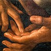 Wróżenie z ręki (Buona ventura), fragment, Simon Vouet, Galleria Nazionale d’Arte Antica, Palazzo Barberini
