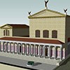 Rekonstrukcja Kurii (siedziby Senatu rzymskiego) na Forum Romanum, zdj. Wikipedia