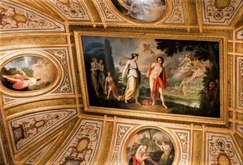 Sala Hermafrodyty, Galleria Borghese, dekoracja sklepienia - sceny z Przemian Owidiusza