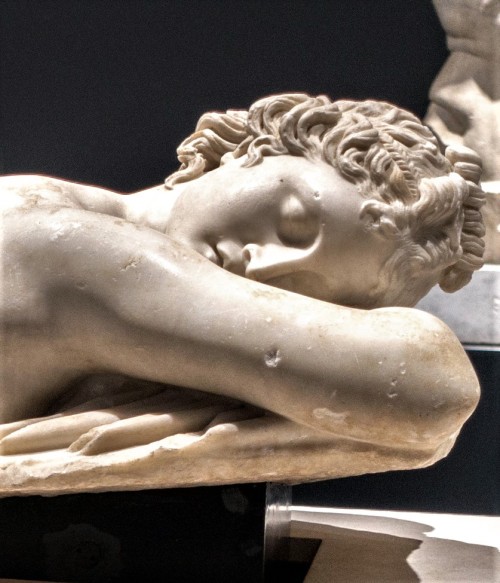 Śpiący Hermafrodyta, fragment, Museo Nazionale Romano, Palazzo Massimo alla Terme