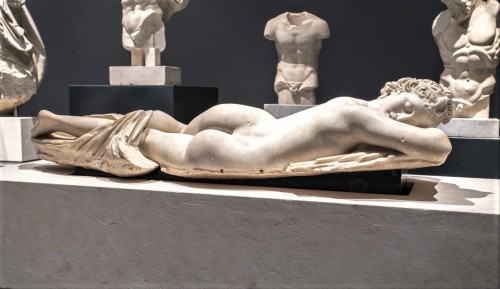 Śpiący Hermafrodyta, Museo Nazionale Romano, Palazzo Massimo alla Terme, kopia rzymska z II w.