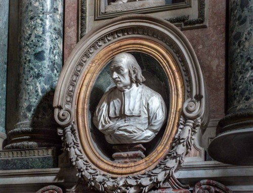 Cosimo Fancelli, Gavotti Chapel, bust of Cardinal Giovanni Gavotti, Church of San Nicola da Tolentino