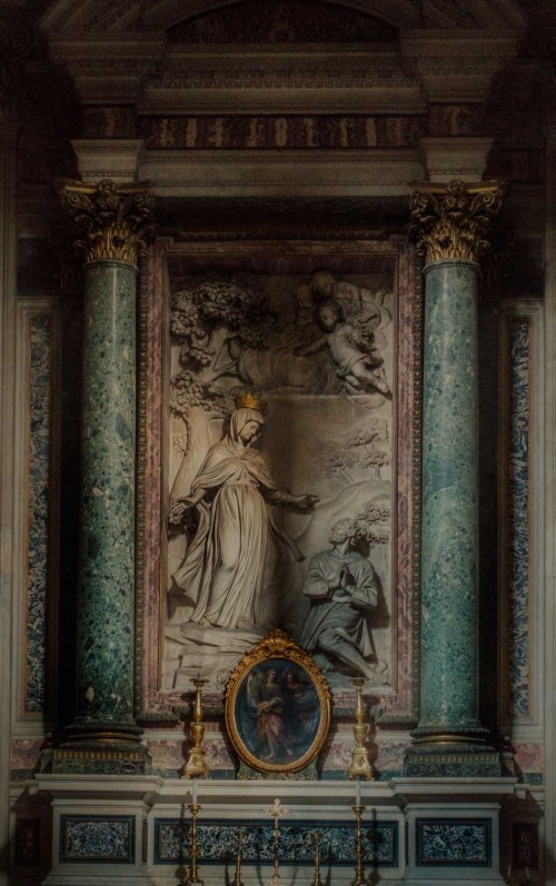 Cosimo Fancelli, ołtarz w kaplicy kardynała Giovanniego Gavottiego, kościół San Nicola da Tolentino