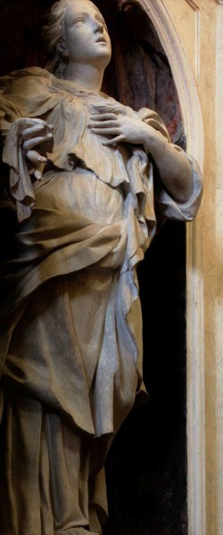 Posąg św. Marii Magdaleny, Alessandro Algardi, kościół San Silvestro al Quirinale