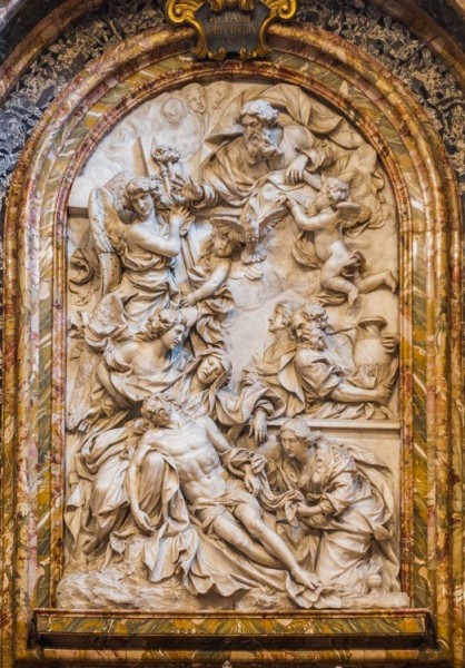 Opłakiwanie Chrystusa, Domenico Guidi, Kaplica Monte di Pietà