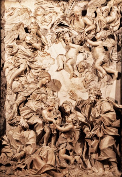 Święta Rodzina, Domenico Guidi, ołtarz główny w kościele Sant'Agnese in Agone