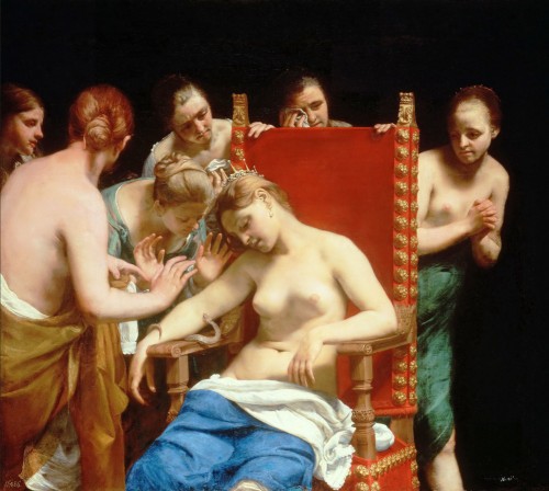 Śmierć Kleopatry, Guido Cagnacci, Kunsthistorisches Museum, Wien, zdj. Wikipedia