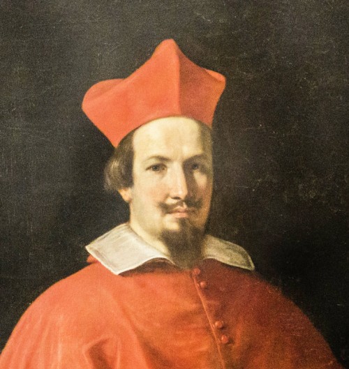 Portret kardynała Bernardino Spady, fragment, Guercino, Galleria Spada