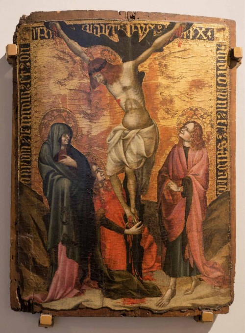 The Crucifixion, Stefano da Ferrara, first half of the XV century, Museo Nazionale – Palazzo Venezia