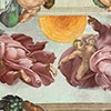 Stworzenie słońca i księżyca, jeden z fresków sklepienia Kaplicy Sykstyńskiej, Michał Anioł