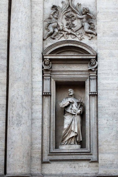 Ercole Ferrata, posąg św. Andrzeja d'Avellino, fasada bazyliki Sant'Andrea della Valle