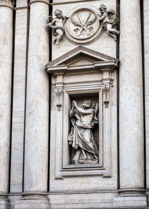 Ercole Ferrata, statue of St. Andrew, façade of the Basilica of Sant’Andrea della Valle