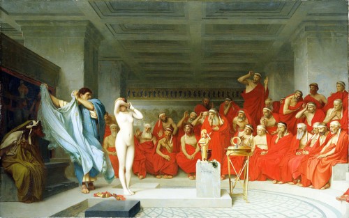 Jean-Léon Gérôme, Fryne przed areopagiem, Kunsthalle, Hamburg