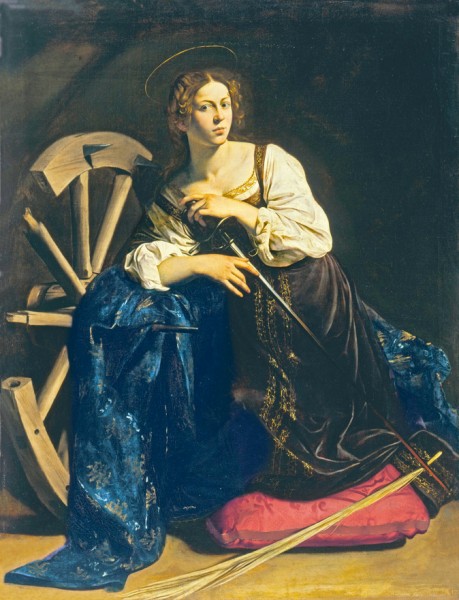 Święta Katarzyna, Caravaggio, Muzeum Thyssen-Bornemisza, Madryt